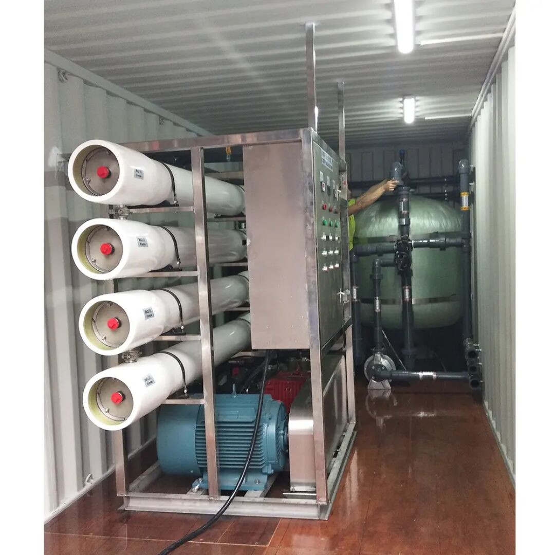 Últimos blogs de la empresa sobre La fábrica de hielo de Island utiliza equipos de desalinización de agua de mar en contenedores de 150 toneladas por día