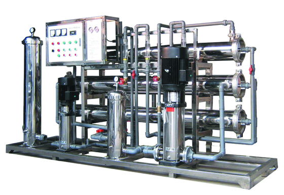 Sistema de tratamiento de agua industrial controlado por PLC montado en la pared y agua pura para uso comercial o industrial
