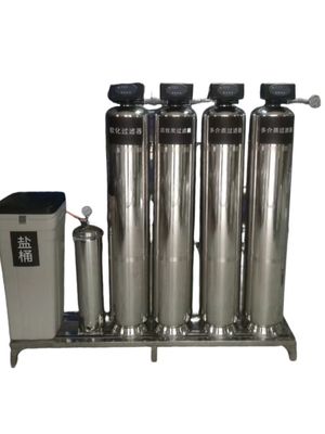 Bom preço Dispositivo de tratamento de água de amolecimento de várias camadas Produção de água 2 toneladas por hora Potência 24w, alimentação 220/380V on-line