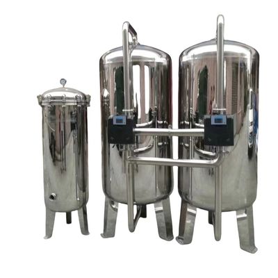 Sistema de agua filtrada de acero inoxidable de gran caudal, producción de agua de 10 toneladas por hora