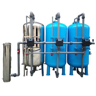 Filtro de agua de pozo grande totalmente automático, que produce 10 toneladas de agua por hora