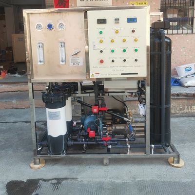 Sistema no tripulado de purificación de agua de mar de 1000 L/h