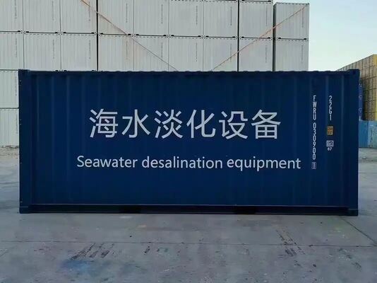 Prezzo buono Sistema di dissalazione RO a osmosi inversa containerizzato con produzione di acqua dolce da 1 tonnellata/ora, funzionamento completamente automatico e struttura compatta in linea
